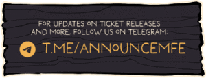 For updates on ticket releases  and more, Follow us on Telegram
