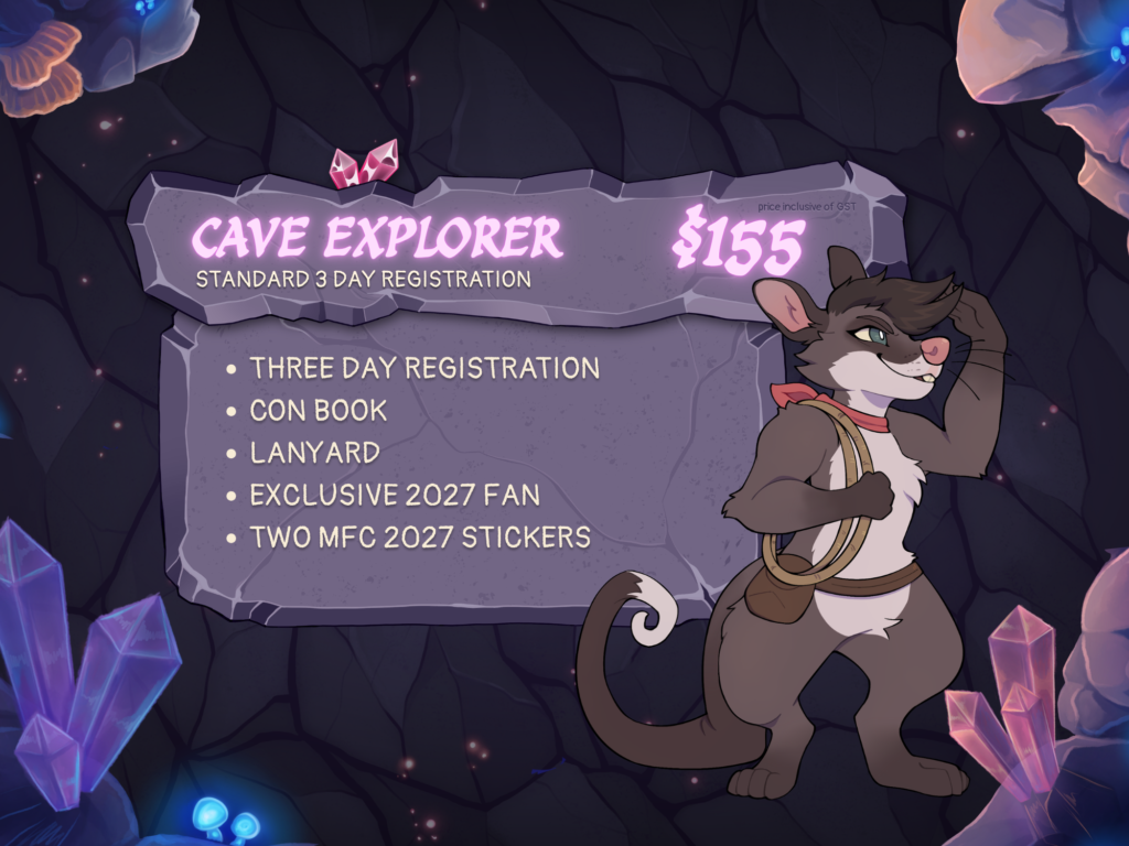 Cave Explorer - Standard 3 Day Registration - $155