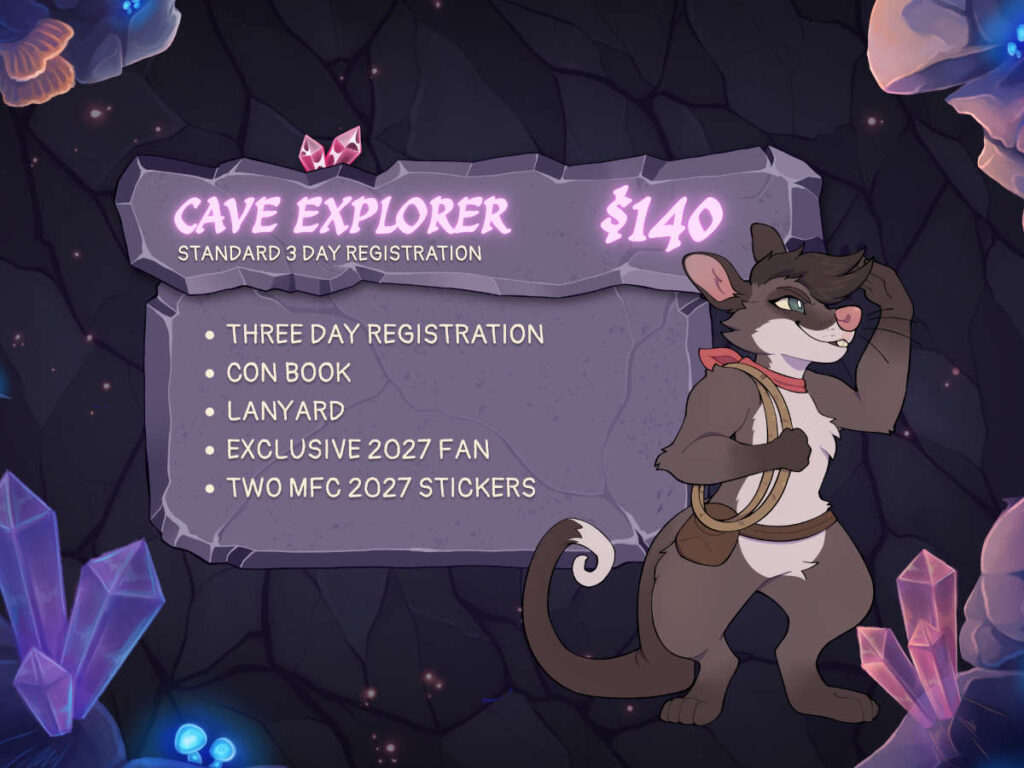 Cave Explorer - Standard 3 Day Registration - $140